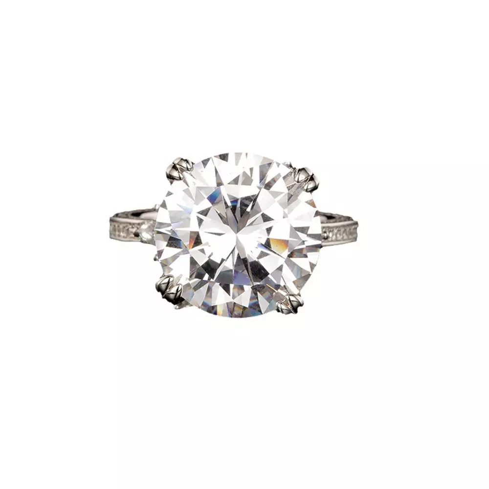 S925 Sterling Silver Celebrity Four Claw Flower Pod Ring