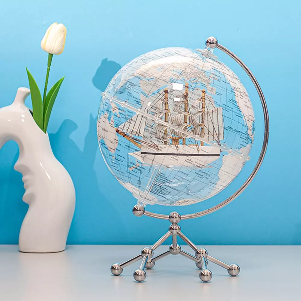 Transparent Globe-white (color)