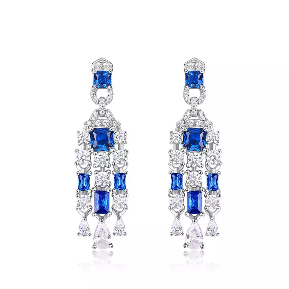 S925 Silver High Carbon Diamond Stud Earrings Earrings