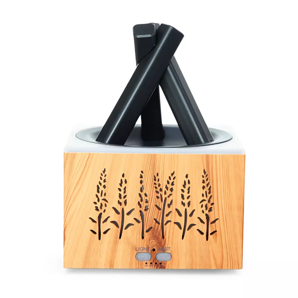 Simulated Flame Bonfire Stove Shaped Aromatherapy Humidifier