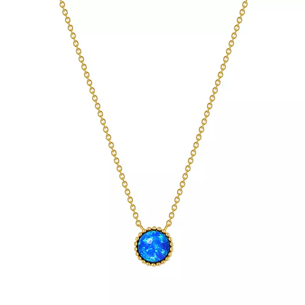 S925 Sterling Silver Opal Opal Necklace Accessories
