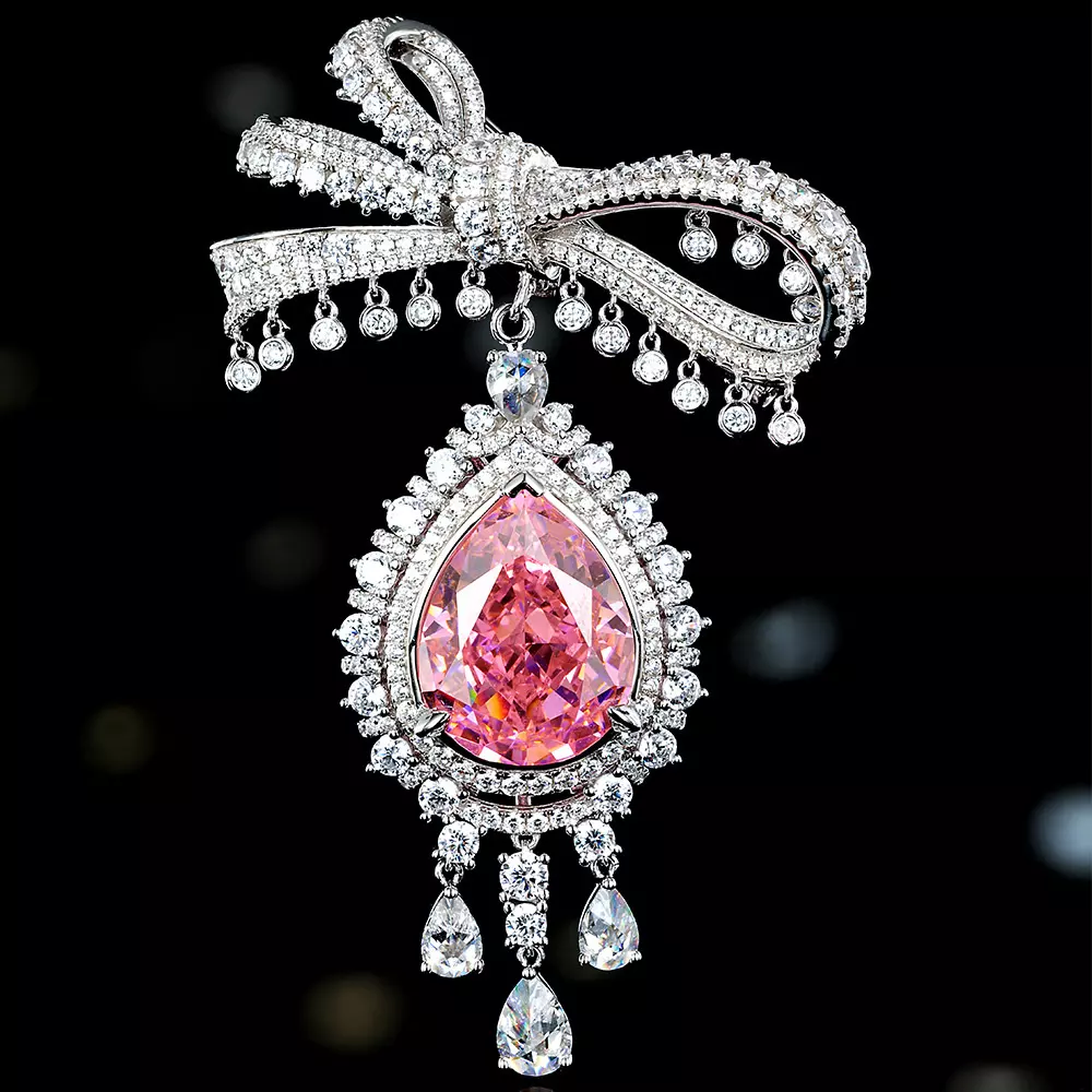 S925 Sterling Silver Bow Premium Corsage Anti-Walking Coat Brooch