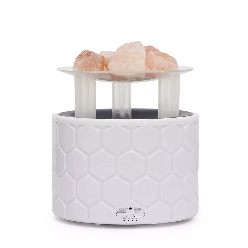 Baking tray shaped 3D flame atomised aromatherapy humidifier