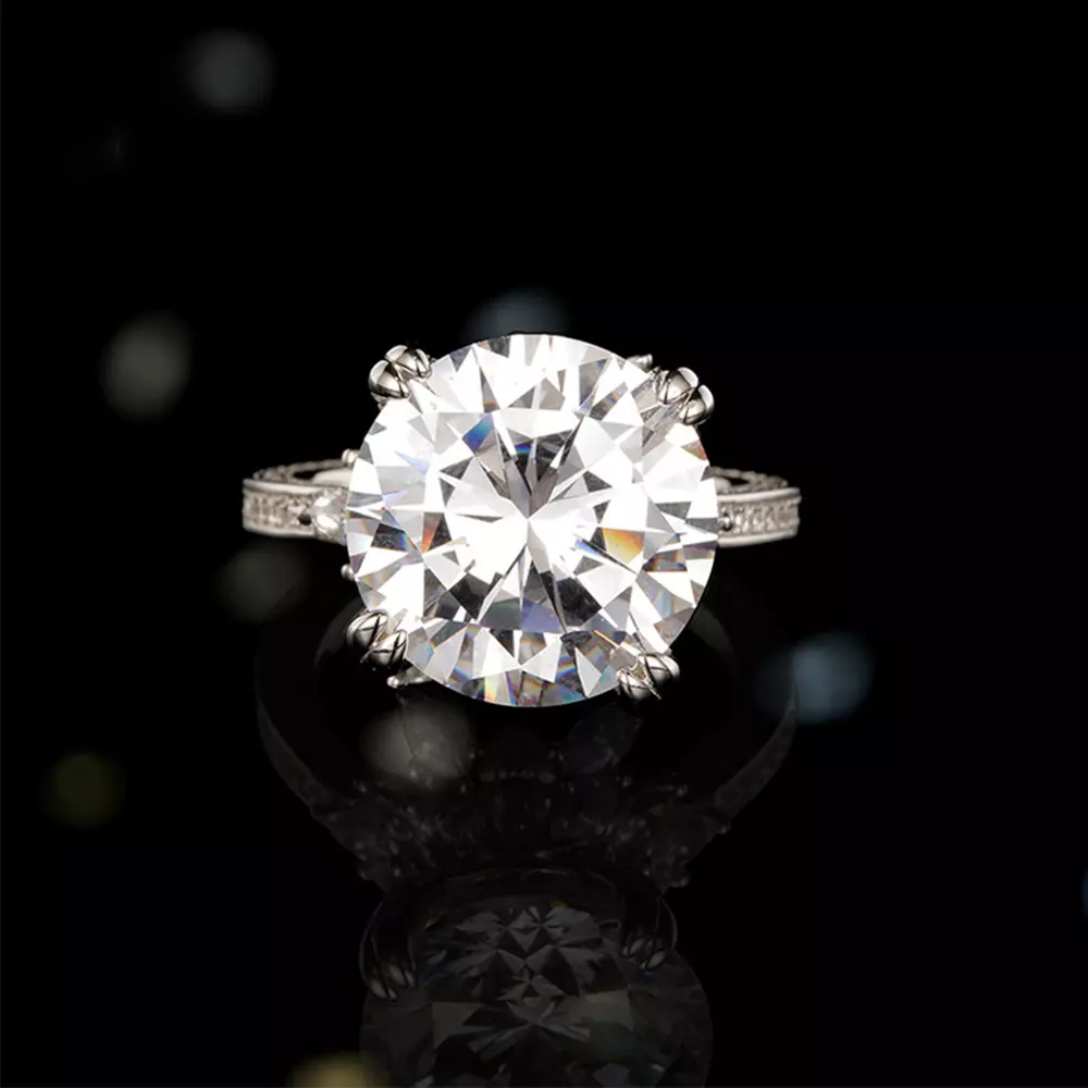 S925 Sterling Silver Celebrity Four Claw Flower Pod Ring