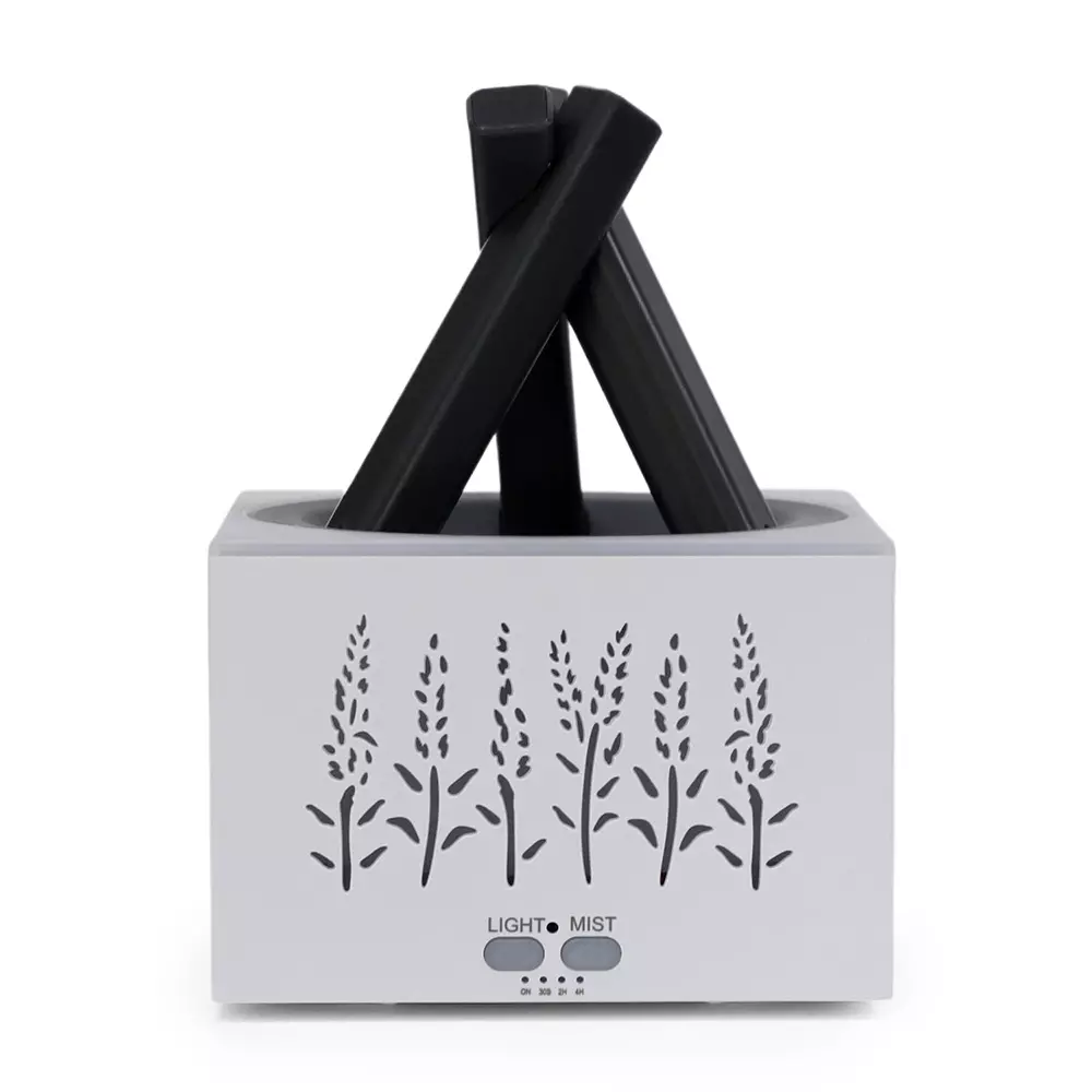 Simulated Flame Bonfire Stove Shaped Aromatherapy Humidifier