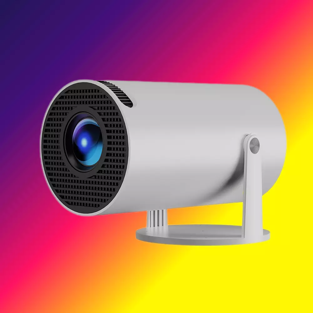 Cylindrical rotatable projector