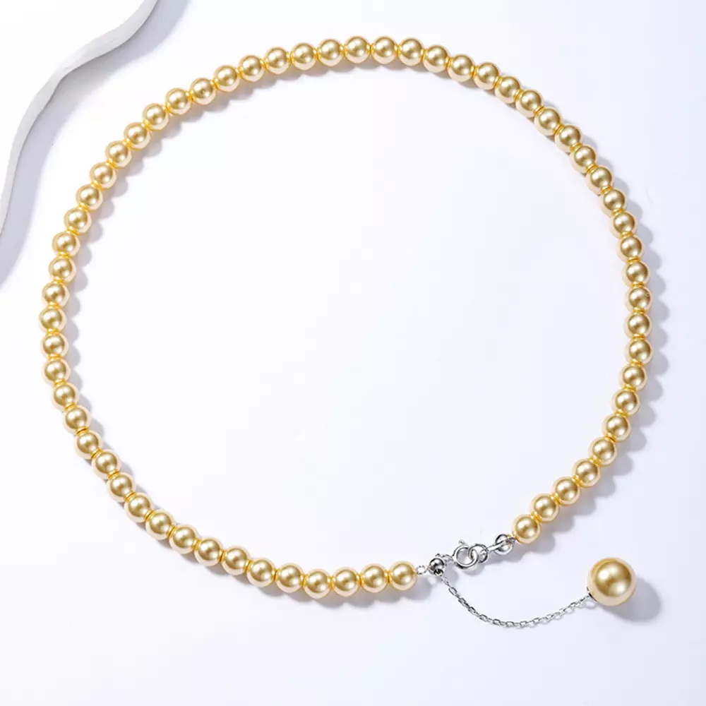 S925 silver three wear paragraph fashion temperament niche personality pearl necklace