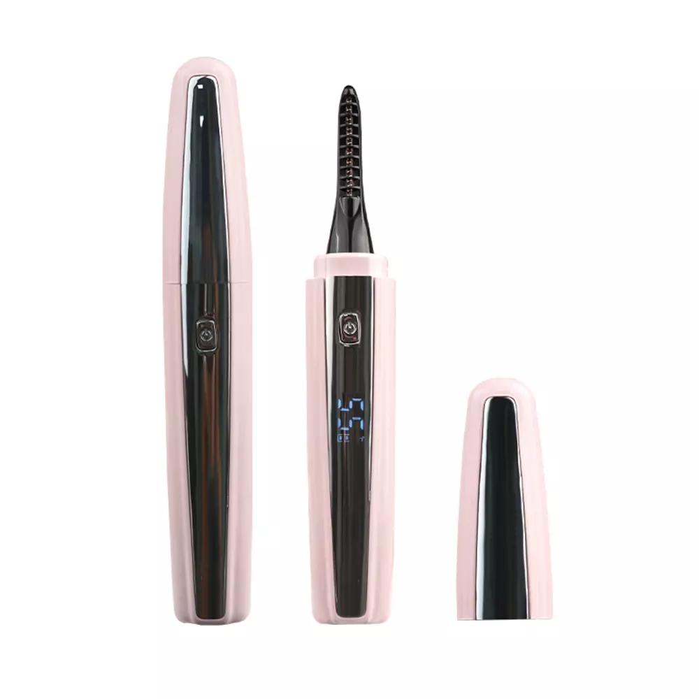Electric iron eyelash curler (compact and convenient, LED digital display real-time power, temperature, 5 minutes automatic power-off function)
