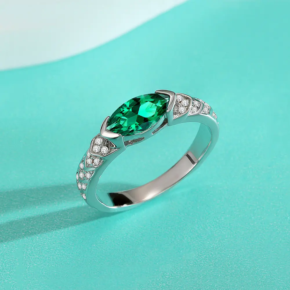 Horse Eye Diamond Eye of Horus Eye of Ugarte Green Diamond Ring