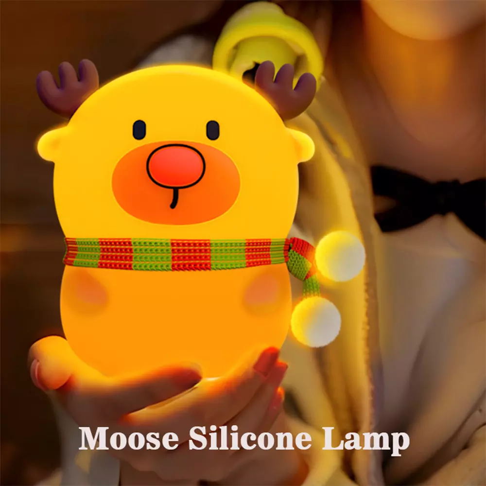 Moose Silicone Toy Smart Nightlight