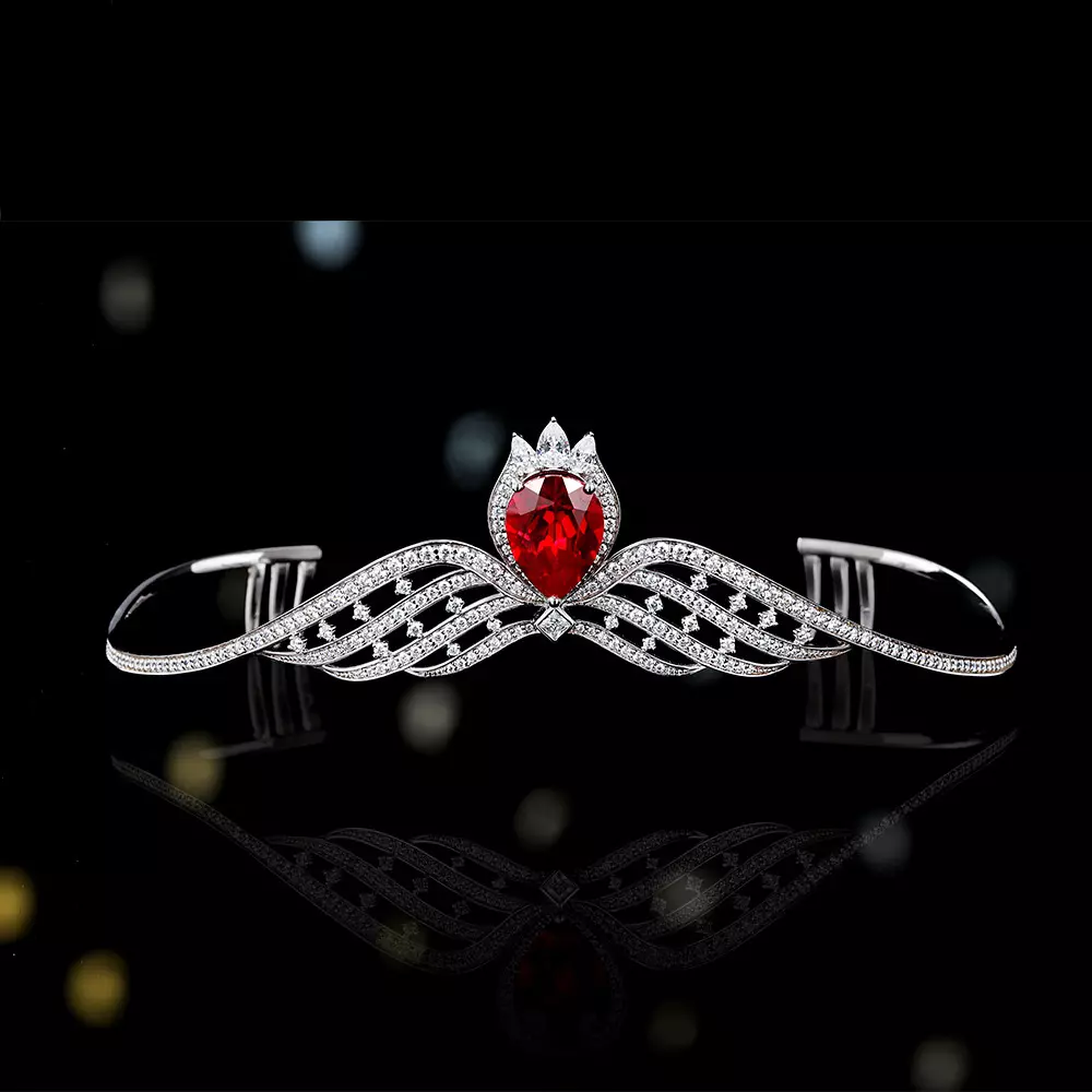 S925 Sterling Silver French Pod Crown Delicate Hairband Headpiece