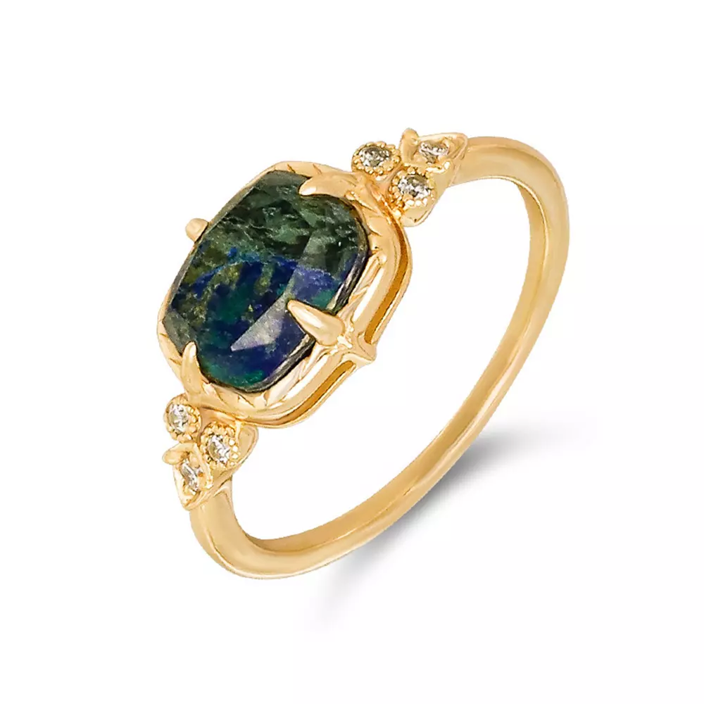 s925 silver vintage with phoenix stone ring